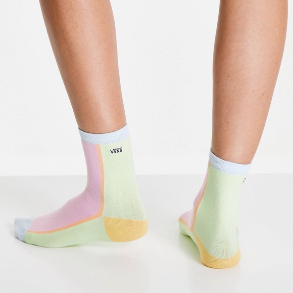 Multicolor Vans Color Blocked Ankle Socks OS New